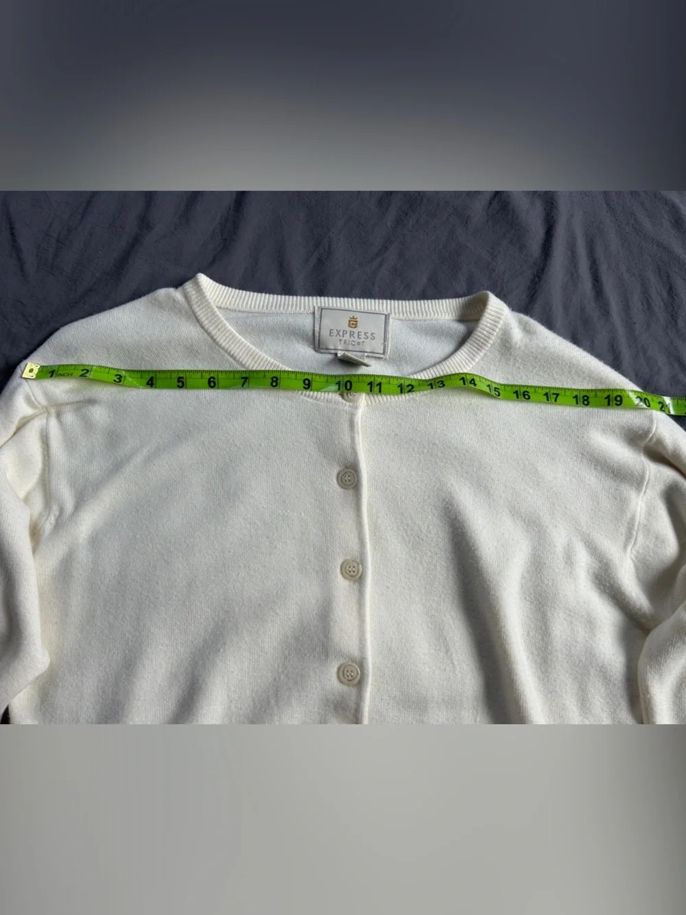 Express Tricot Button-Front Cardigan